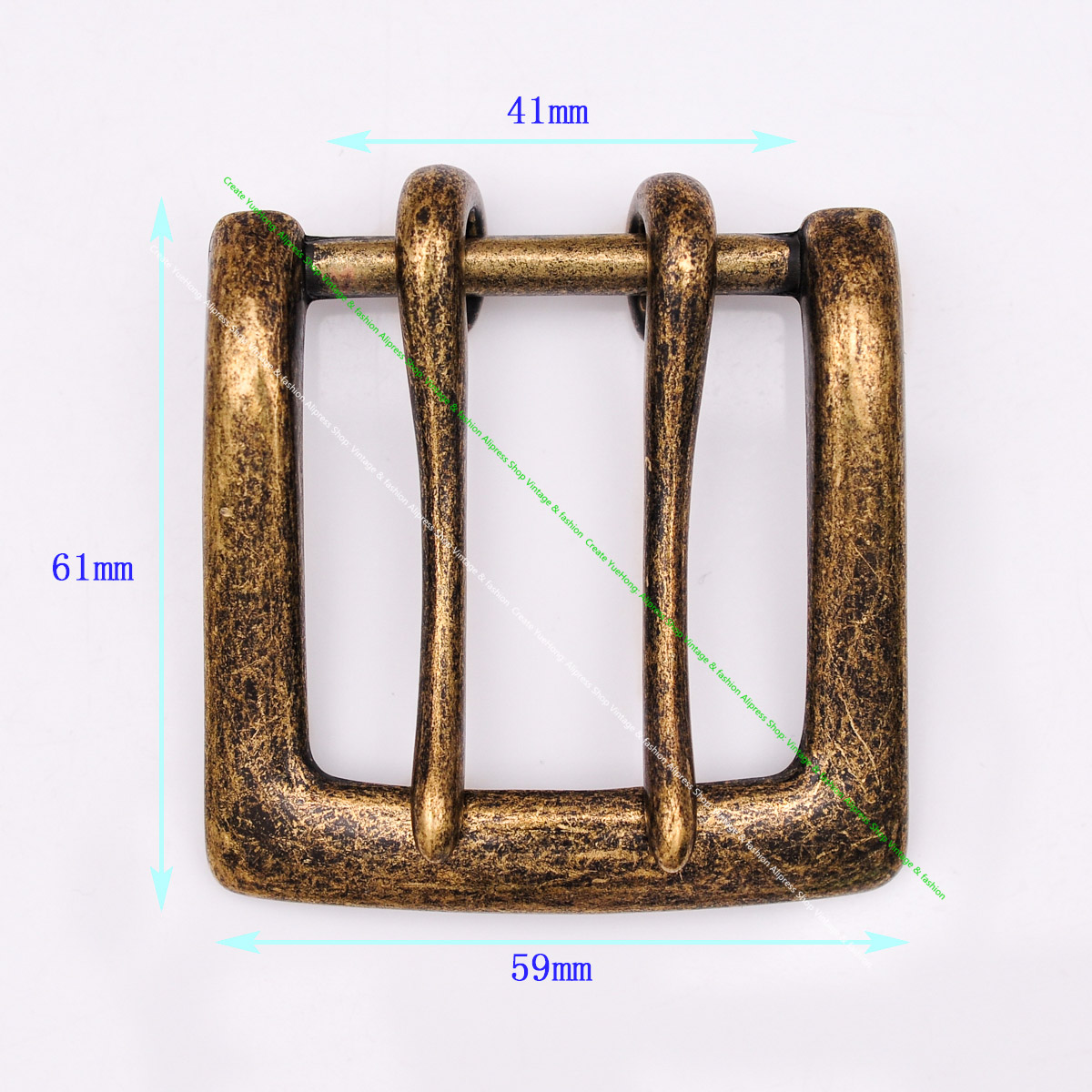 Antique Brass Hook - Hebillas de lengüeta de doble Pin
