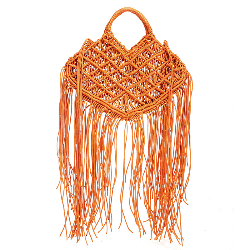 Interior Design Bali - Bolso de mano bohemio con borlas