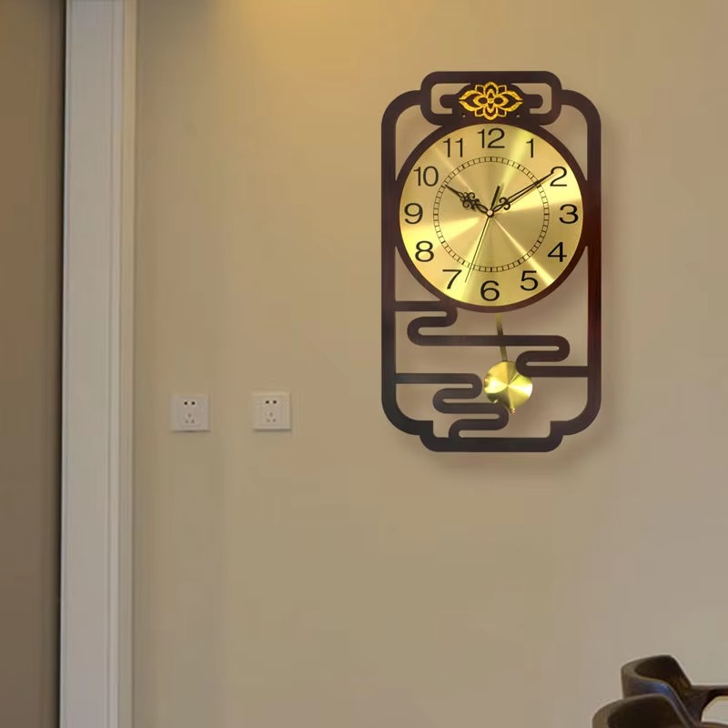 Interior Design Vintage Modern - Reloj de Pared con Movimiento Silencioso,