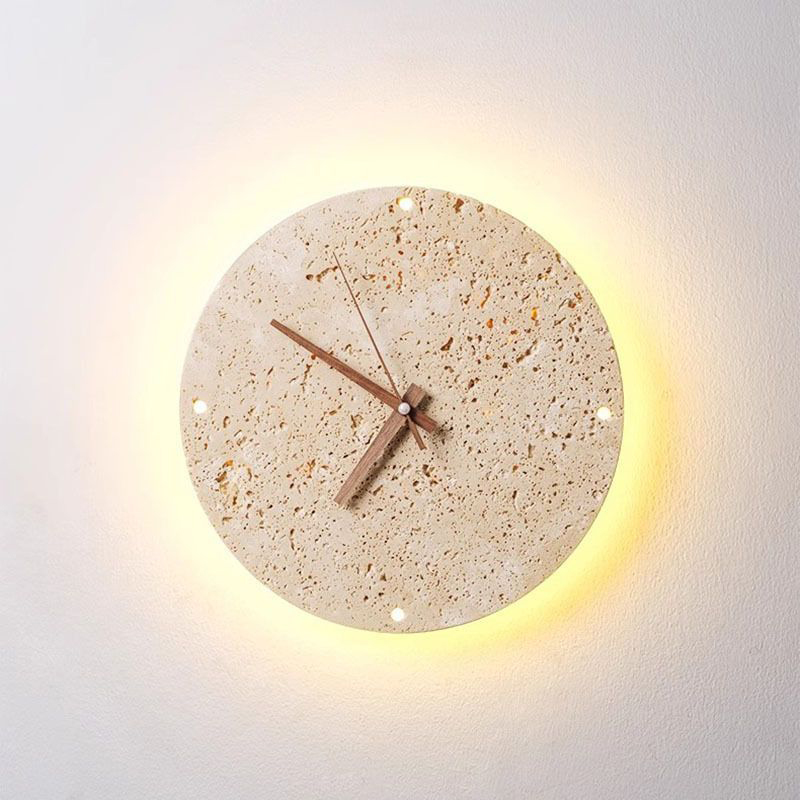 Interior Design Vintage Modern - Reloj de pared Vintage, círculo nórdico,