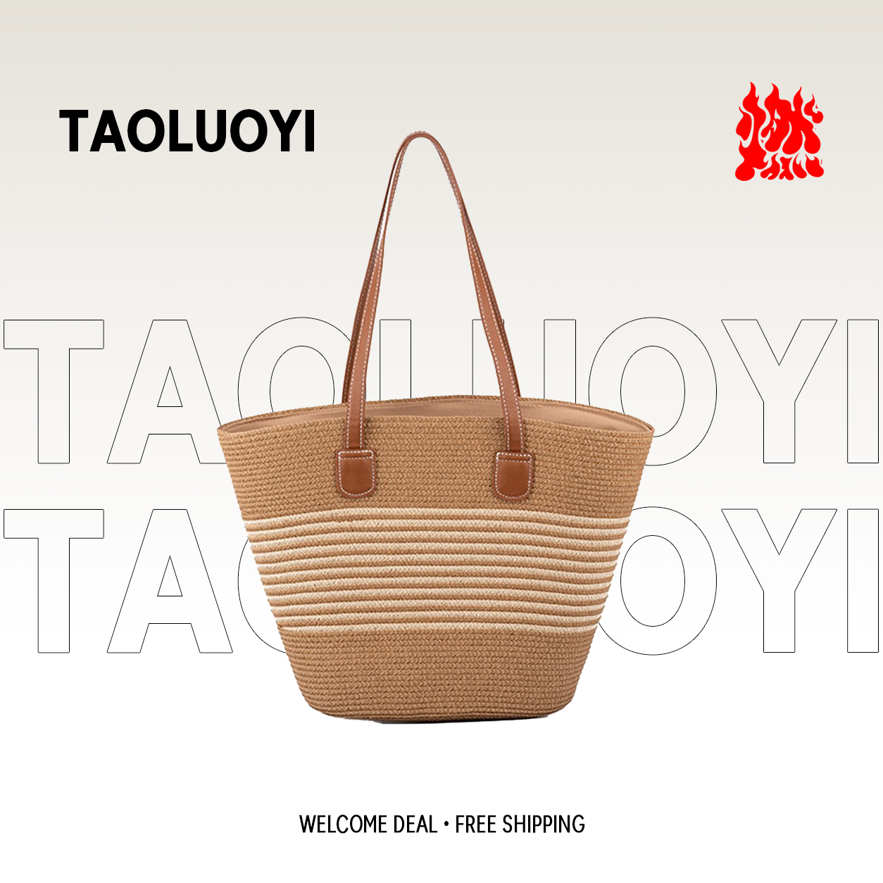 Interior Design Bali - Bolso de Hombro de Gran Capacidad