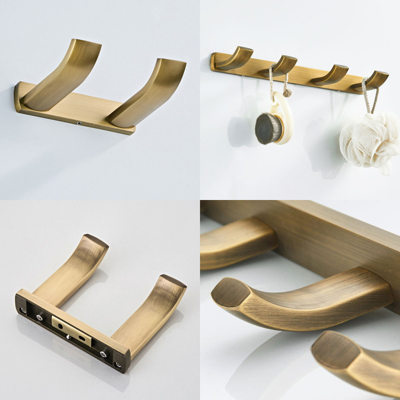 Toallero montado en la pared C - Antique Brass Hook reseña y precio