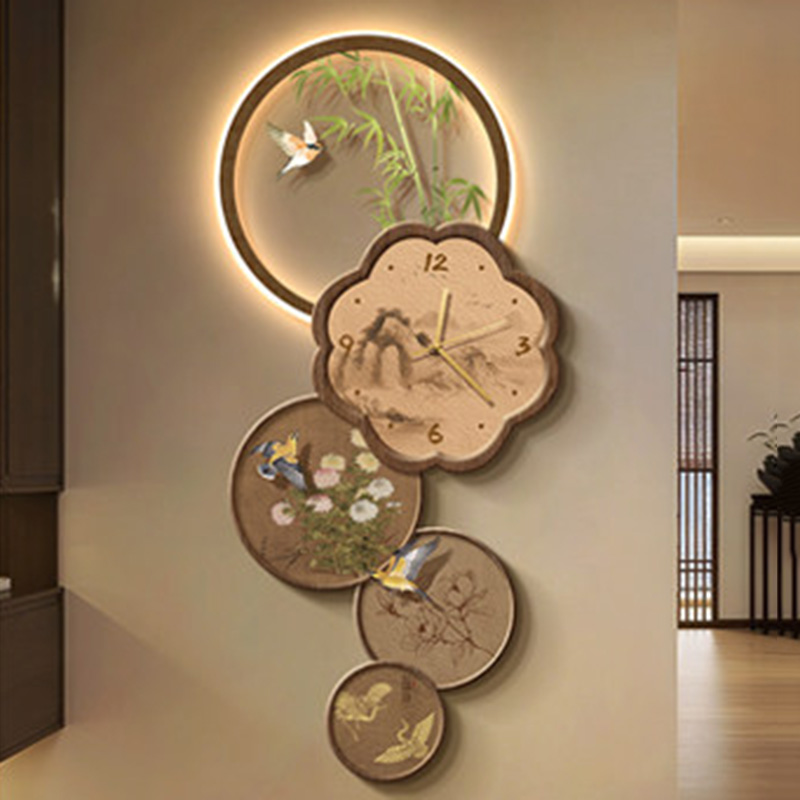 Reloj de Pared de Estilo Chino - Interior Design Vintage Modern reseña y precio