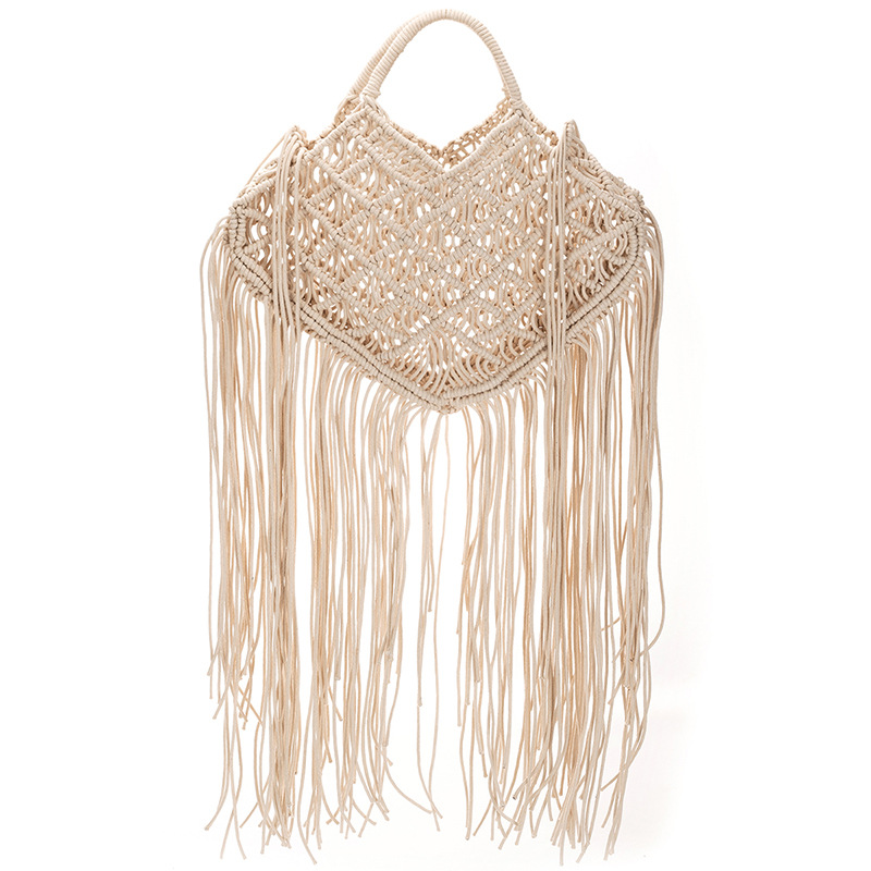 Bolso de mano bohemio con borl - Interior Design Bali reseña y precio
