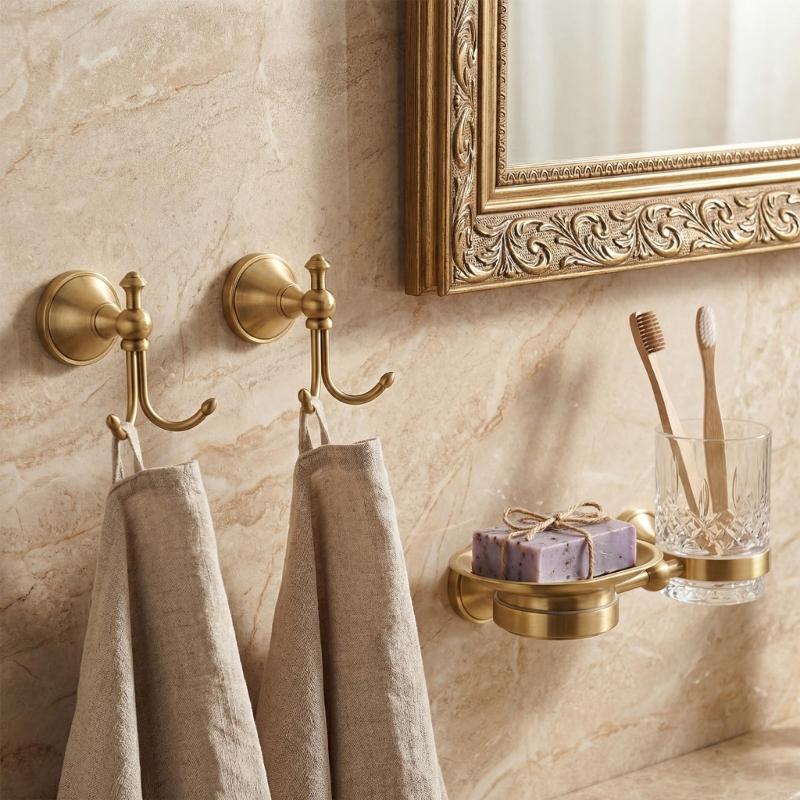 2 ganchos de pared para batas  - Antique Brass Hook reseña y precio