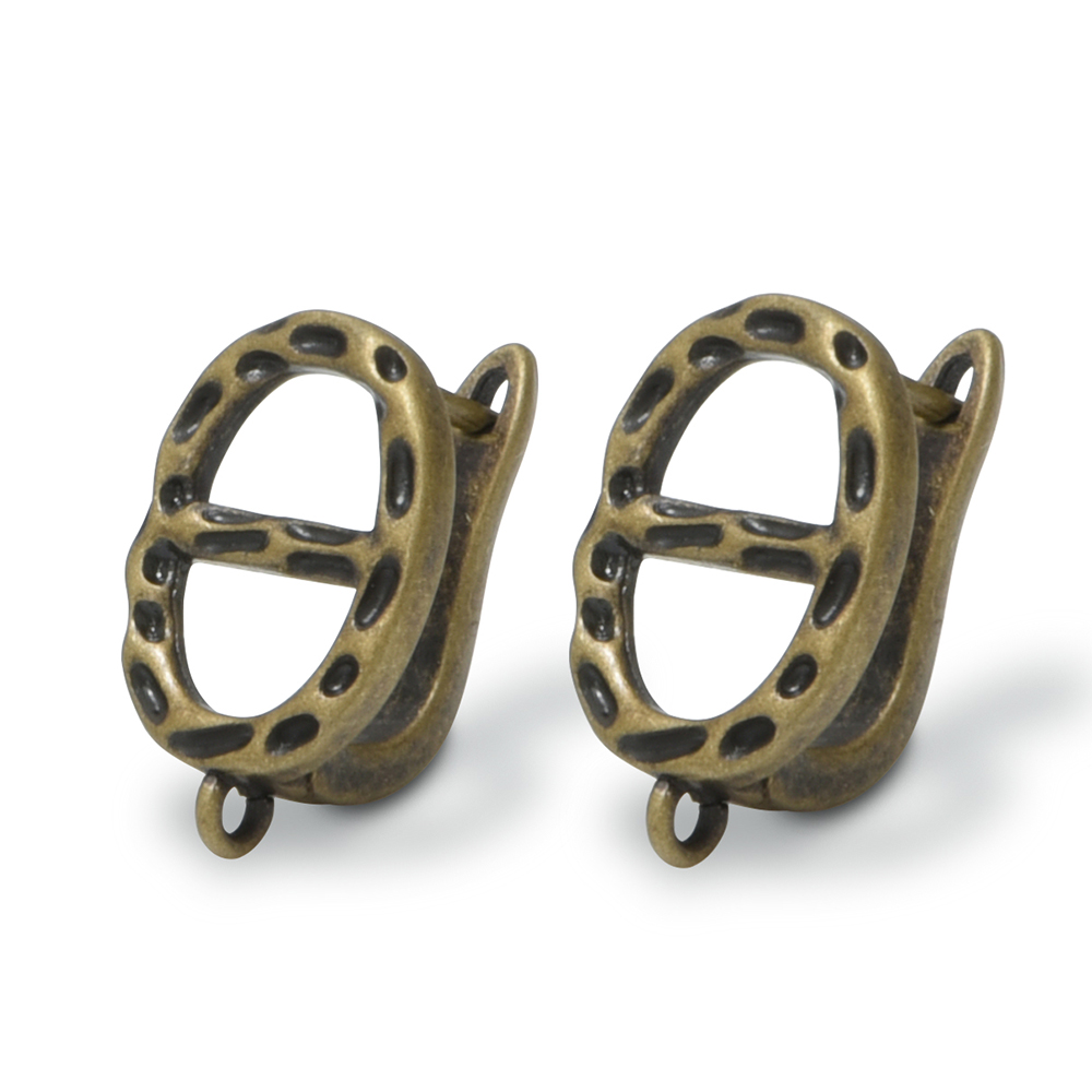 1 par de cierres para pendient - Antique Brass Hook reseña y precio