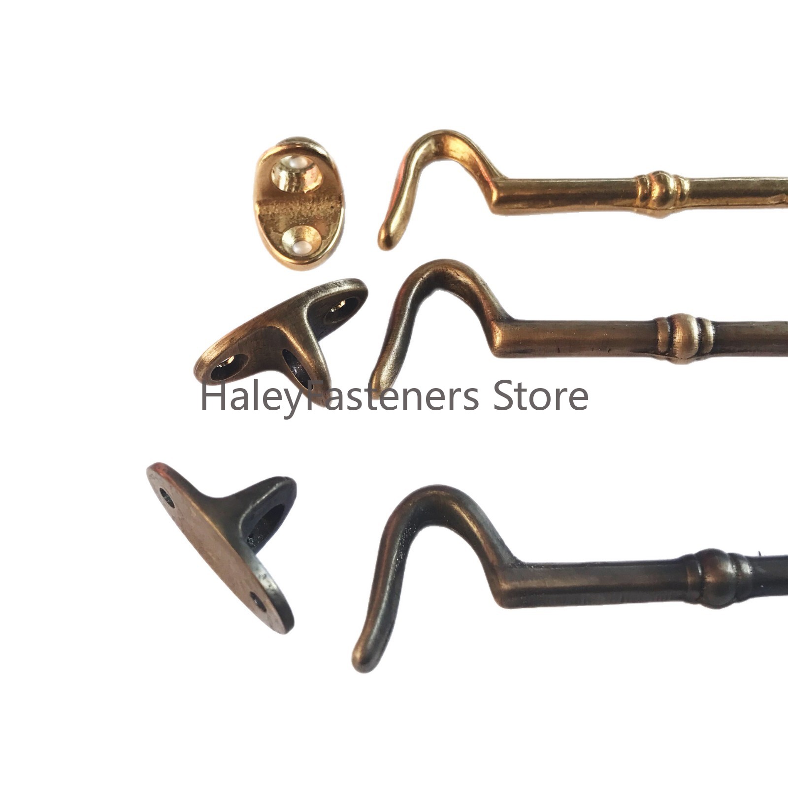 Manilla de ventana de latón, P - Antique Brass Hook reseña y precio