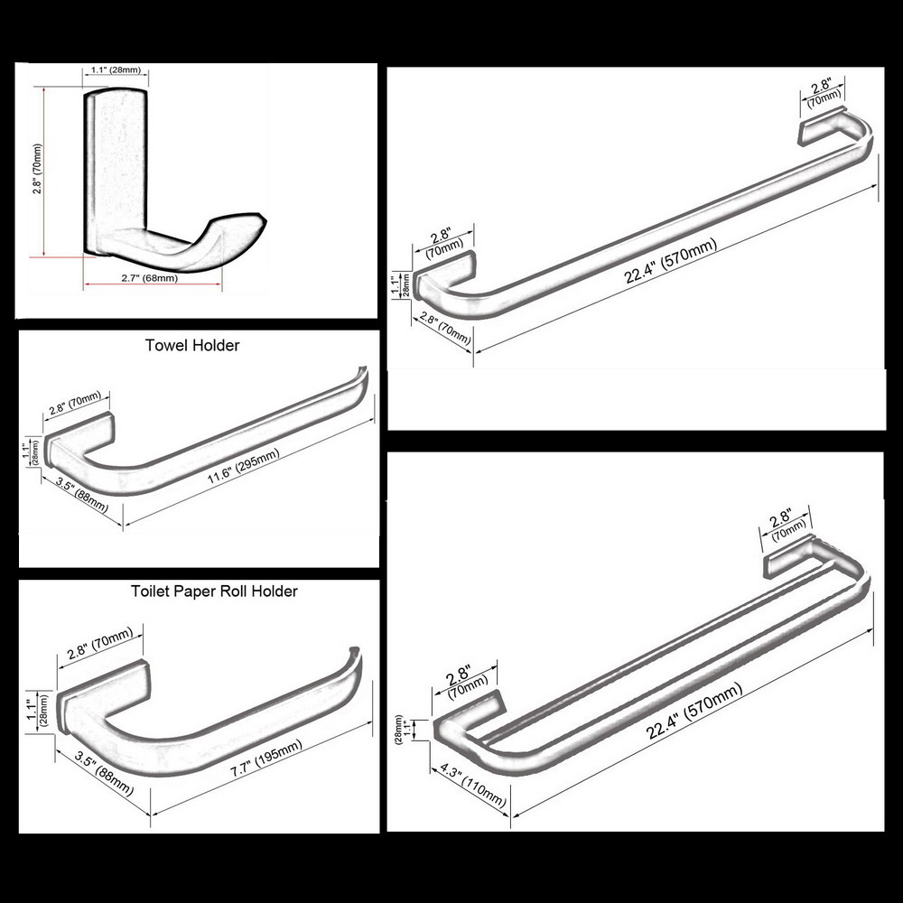 Juego de accesorios de baño cu - Antique Brass Hook reseña y precio
