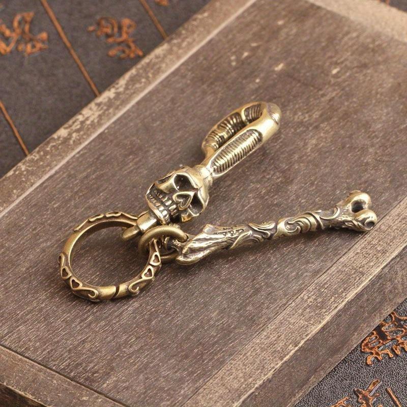 1 unidad Llavero de latón maci - Antique Brass Hook reseña y precio