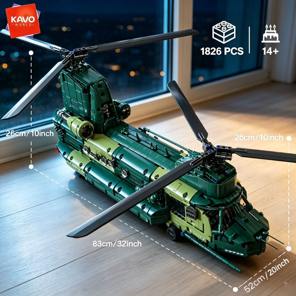 KAVOWORLD 1826 piezas, helicóp - Interior Design Lego reseña y precio