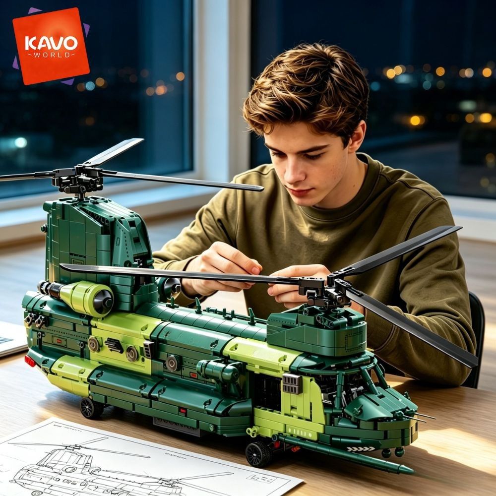 KAVOWORLD 1826 piezas, helicóp - Interior Design Lego reseña y precio